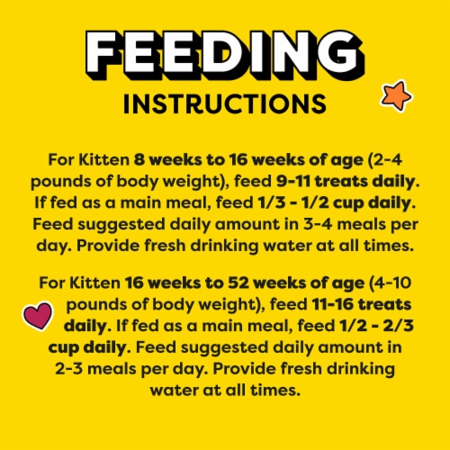Temptations Crunchy and Soft Kitten Treats Chicken and Dairy Flavor Perspective: bottom