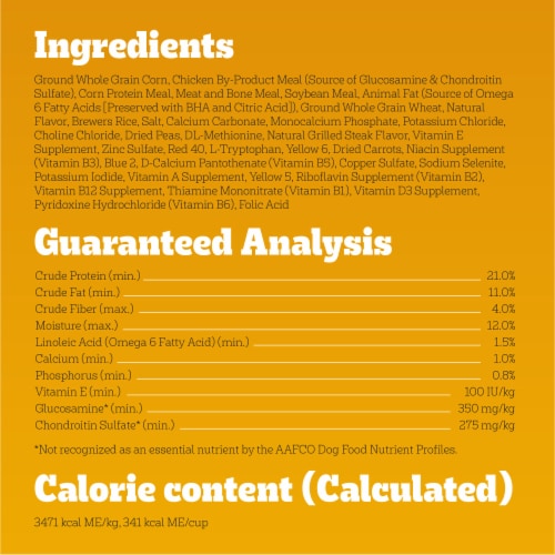 Pedigree Small Dog Adult Dry Dog Food Grilled Steak and Vegetable Flavor Perspective: bottom