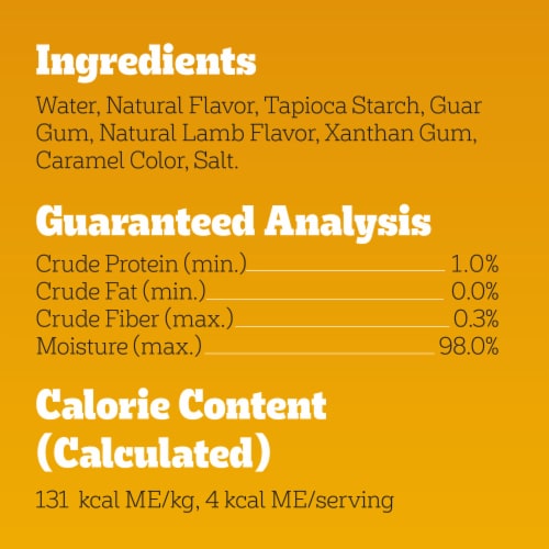 Pedigree Drizzlers Adult Wet Dog Savory Sauce Natural Lamb Flavor Perspective: bottom