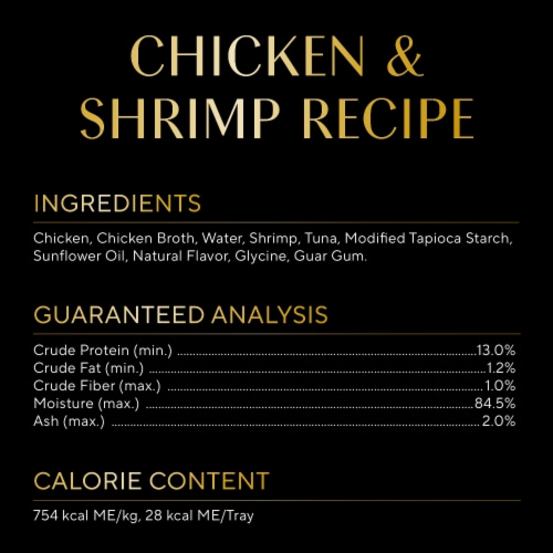 Sheba Selections Filets in Broth Cat Meal Complement Adult Chicken & Shrimp Recipe Perspective: bottom
