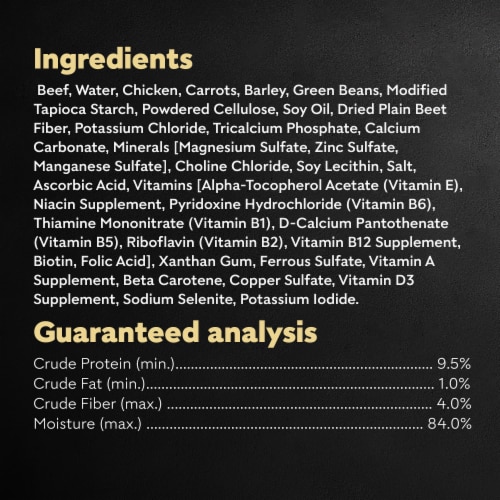 Cesar Wholesome Meals Adult Wet Dog Food Beef, Chicken, Carrots, Barley & Green Beans Recipe Perspective: bottom