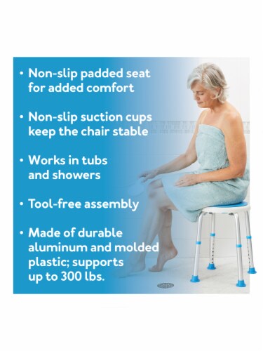 Carex Swivel Shower Stool With Padded Seat Shower Seat For