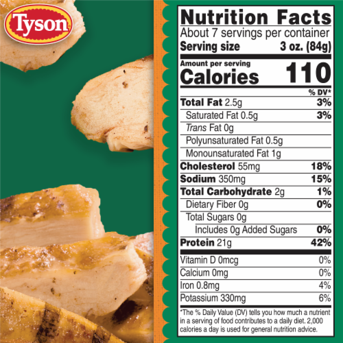 Tyson® Grilled & Ready® Fully Cooked Fajita Chicken Breast Strips Perspective: bottom