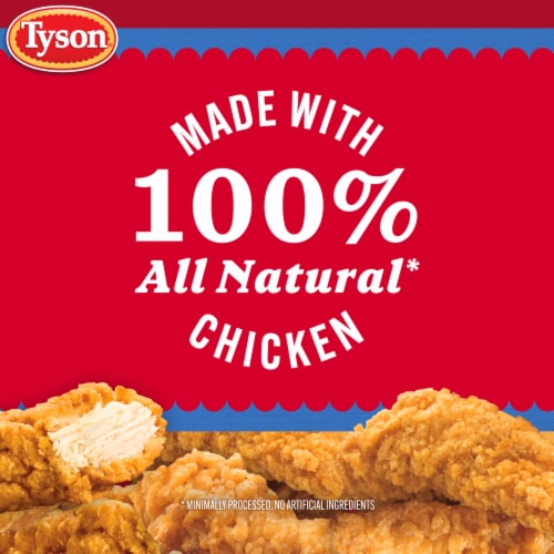 Tyson® Fully Cooked Frozen Crispy Chicken Strips Perspective: bottom