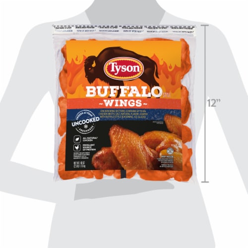 Tyson Buffalo Frozen Chicken Wings Perspective: bottom