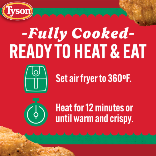 Tyson Restaurant Style Garlic Parmesan Crispy Wings Perspective: bottom