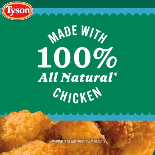 Tyson Frozen Lightly Breaded Boneless Chicken Bites Perspective: bottom