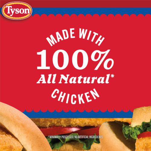 Tyson Frozen Chicken Patties Perspective: bottom