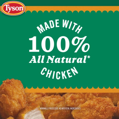 Tyson Frozen Lightly Breaded Honey Boneless Chicken Bites Perspective: bottom