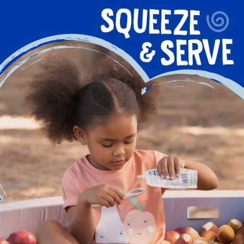 Earth's Best Organic Yogurt Smoothie Pouches, 24+ Months, Fruit Yogurt Smoothie, Apple Blueberry Perspective: bottom