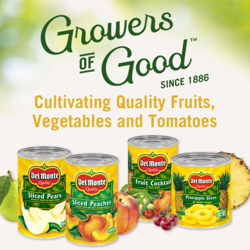 Del Monte® Sliced Pineapple in 100% Juice Canned Fruit Perspective: bottom