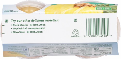 Del Monte® Pineapple Tidbits in 100% Juice Cups Perspective: bottom