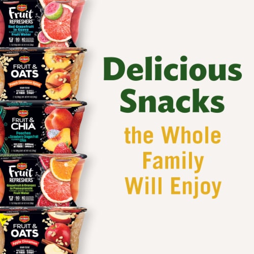 Del Monte® Fruit & Oats Peach Cinnamon Spice Fruit Cup Perspective: bottom