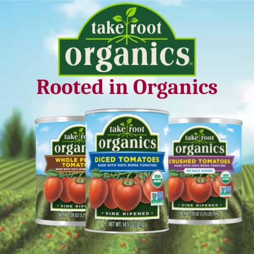 Take Root Organics No Salt Added Crushed Organic Tomatoes Perspective: bottom