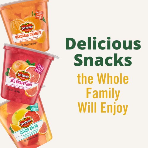 Del Monte® Mandarin Oranges Fruit Cup Snacks Perspective: bottom