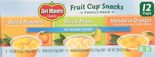 Del Monte® Fruit Cup Snacks No Sugar Added Perspective: bottom