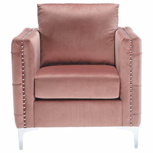 Signature Design by Ashley Lizmont Accent Chair in Blush Pink Perspective: bottom