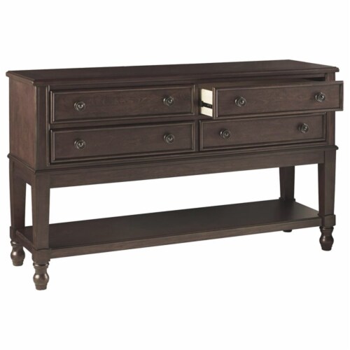 Signature Design by Ashley Adinton Dining Room Server in Reddish Brown Perspective: bottom