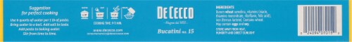 De Cecco Slow Dried No. 15 Bucatini 1 lb Perspective: bottom