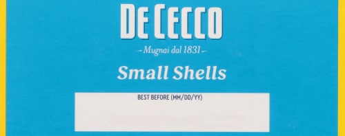 De Cecco® Small Shells No. 52 Pasta Perspective: bottom