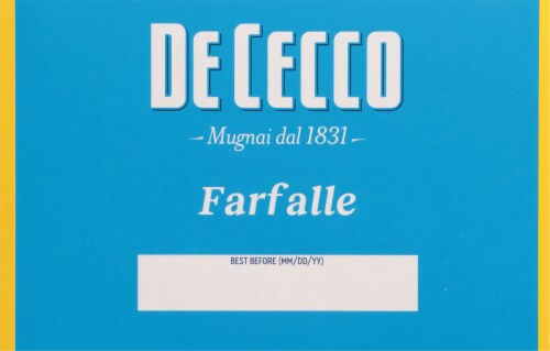 De Cecco Farfalle Bow Tie Pasta Perspective: bottom