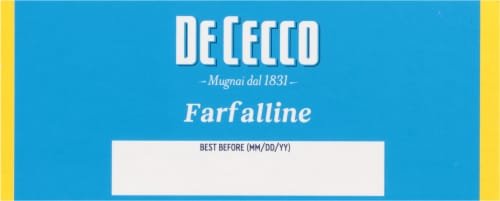 De Cecco Farfalline No. 95 Pasta Perspective: bottom