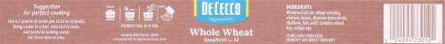 De Cecco Whole Wheat Spaghetti No 12 Pasta Perspective: bottom