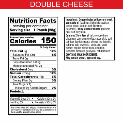 Cheez-It® Puff'd™ Double Cheese Cheese Puffs Snacks Perspective: bottom