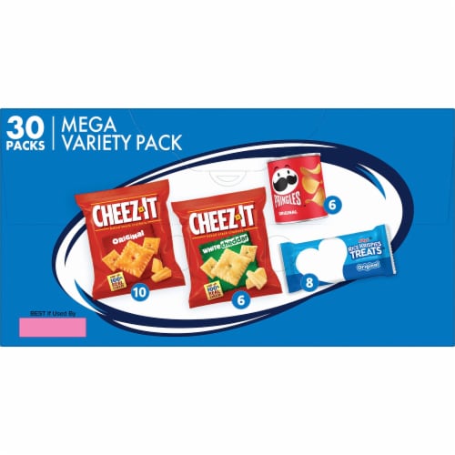 Cheez-It, Pringles, & Rice Krispie Treats Mega Variety Pack Perspective: bottom