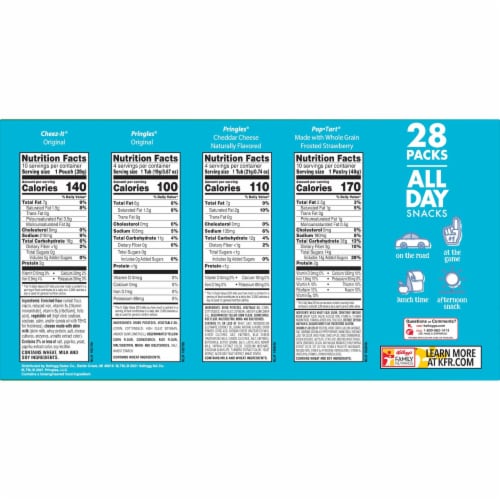 Kellogg's Variety Pack All Day Snacks Perspective: bottom