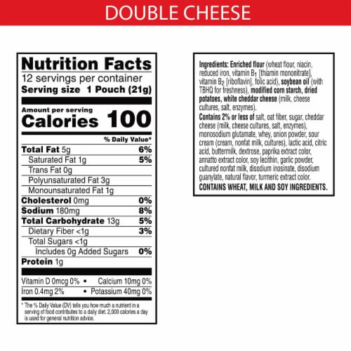 Cheez-It Snap'd Double Cheese Cheese Cracker Chips Perspective: bottom