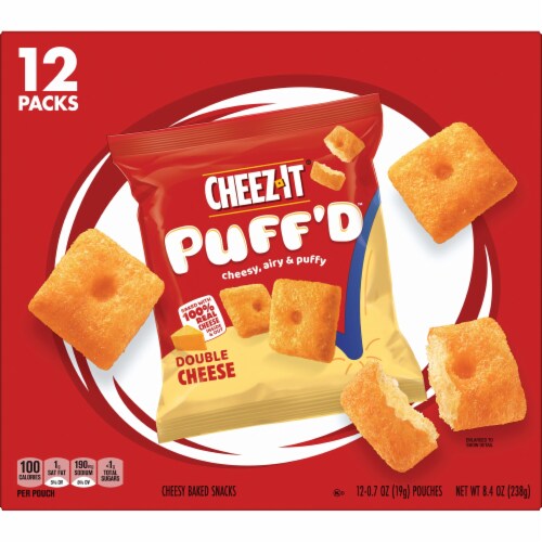 Cheez-It® Puff'd™ Double Cheese Cheese Crackers Multipack Perspective: bottom