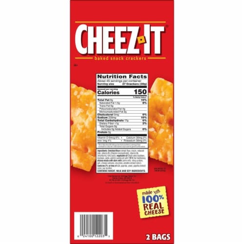 Cheez-It Original Cheese Crackers Dual Pack Perspective: bottom