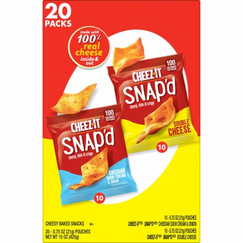 Cheez-It® Snap'd Cheese Crackers Variety Pack Perspective: bottom