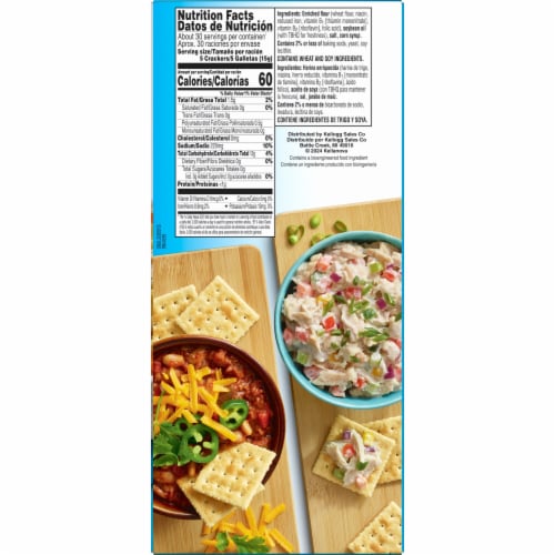 Kellogg's® Krispy Original Saltine Snack Crackers Perspective: bottom