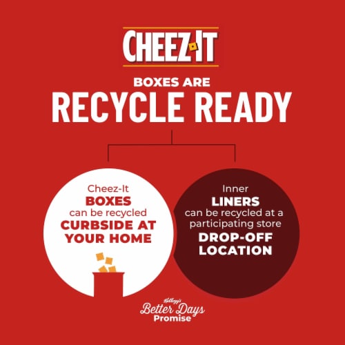 Cheez-It Hot and Spicy Cheese Crackers Perspective: bottom