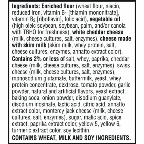 Cheez-It® DUOZ Cheddar Jack and Baby Swiss Snack Crackers Perspective: bottom