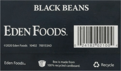 Eden Organic Dry Black Beans Perspective: bottom