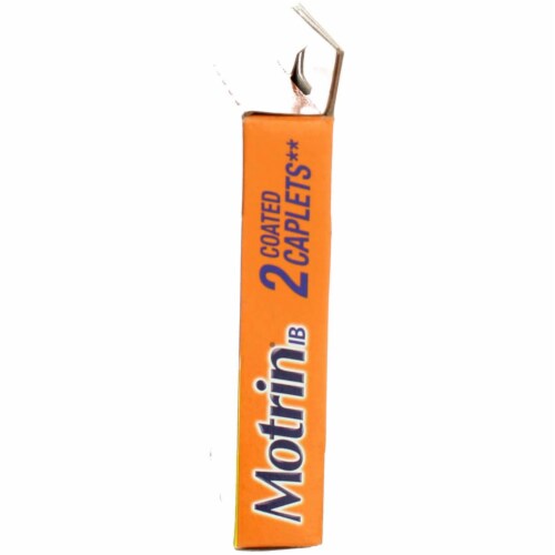Motrin® IB Ibuprofen Coated Caplets 200mg Perspective: bottom