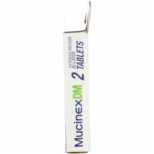 Mucinex DM Expectorant & Cough Suppressant Tablets, 12-Hour, 2 Ct Perspective: bottom