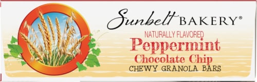 Sunbelt Bakery Peppermint Chocolate Chip Chewy Granola Bars Perspective: bottom