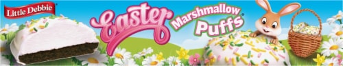 Little Debbie® Easter Marshmallow Puffs® Snack Cakes Perspective: bottom