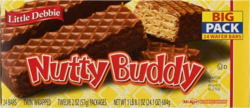 Little Debbie® Nutty Buddy® Peanut Butter Wafer Bars Big Pack Perspective: bottom