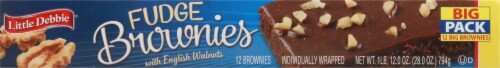 Little Debbie Fudge Brownies with English Walnuts Big Pack Perspective: bottom