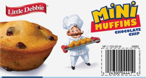 Little Debbie® Chocolate Chip Mini Muffins Perspective: bottom