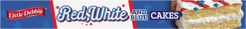 Little Debbie® Vanilla Red White & Blue Cakes Perspective: bottom