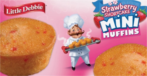 Little Debbie Strawberry Shortcake Mini Muffins Perspective: bottom