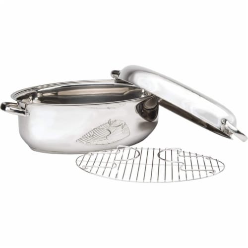 Precise-Heat Multi-Use Baking and Roasting Pan with Wire Rack Perspective: bottom