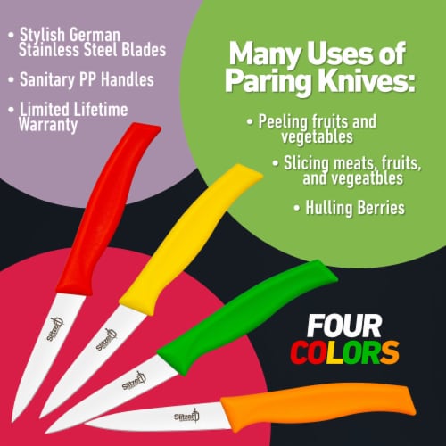 Slitzer Germany 4pc Paring Knife Set Perspective: bottom