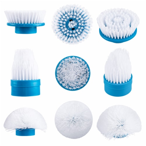 Fityle 3 x Turbo Scrub Electric Cleaning Brush Head Cleaner Tile Clean Bathroom Kit Perspective: bottom